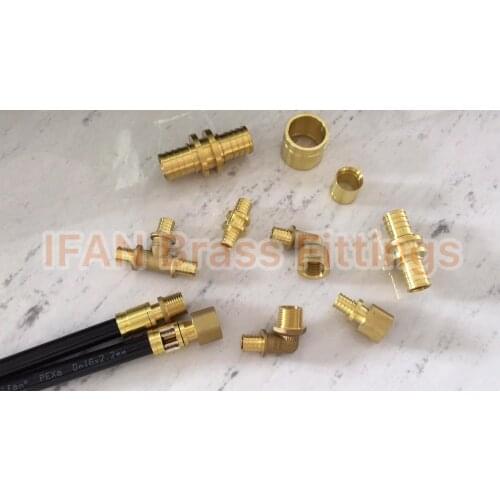Sliding pex fitting plumbing brass water fittings hose fitting brass elbows