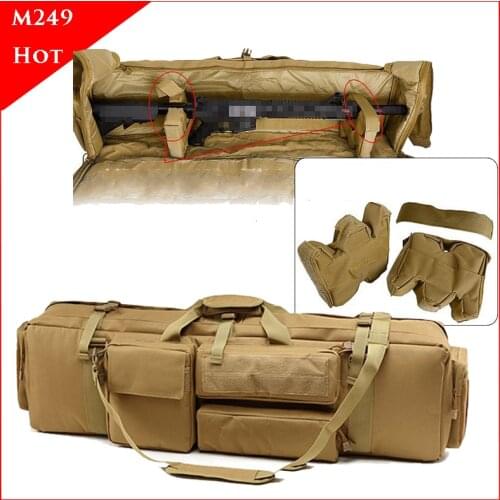 M249 Tactical Rifle Gun Bag Nylon Gun Holster Military Equipment Hunting Airsoft Shooting Rifle Bag Large Loading Gun Case