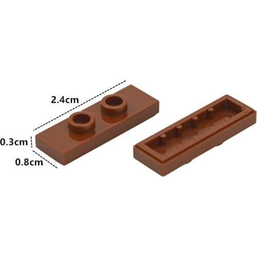 Technical Parts DIY 50PCS Building Blocks 1x3 with 2 Studs special Changeover Catch for Bricks Compatible With 34103 Toy for Kid