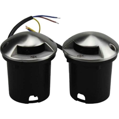 3*2W LED buried IP68 DC12V Outdoor Recessed Deck Light 1/2/4 side view Underground Lamp Sidewalk Lighting