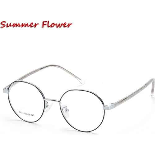 Women Transparent Lens Retro Men Glasses Designer Eyeglasses Round Light Eyewear Optical Lenses