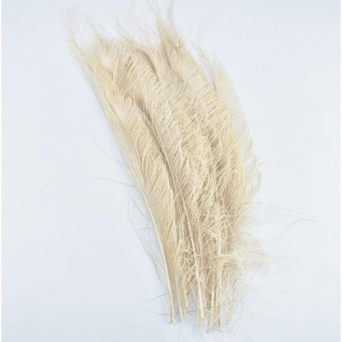 10Pcs Milky Peacock Feathers For Crafts 30-35cm/12-14" White Feathers for Jewelry Making Home Wedding Feathers Decoration Plumas