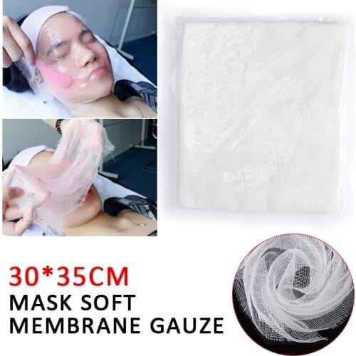 100pcs Disposable Facial Gauze Non-woven Cloths Wax Strips Makeup Cosmetic Removal Soft Film Gauze Mask For Salon Accessories