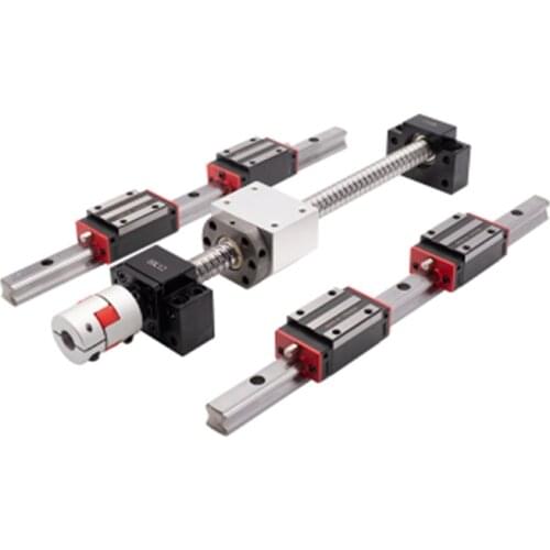 20mm linear rail assembly HGR20 300/350/400mm linear guide with slide block HGH20CA+ball screw SFU2005 cnc z axis part