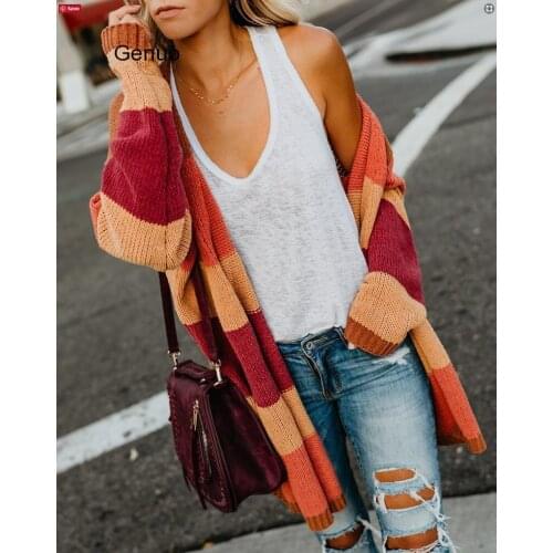 2020 Fashion Cardigans Knitted Sweaters Women Autumn Thin Knit Cardigan Sweater Cotton Long Streetwear Coat Female Plus Size