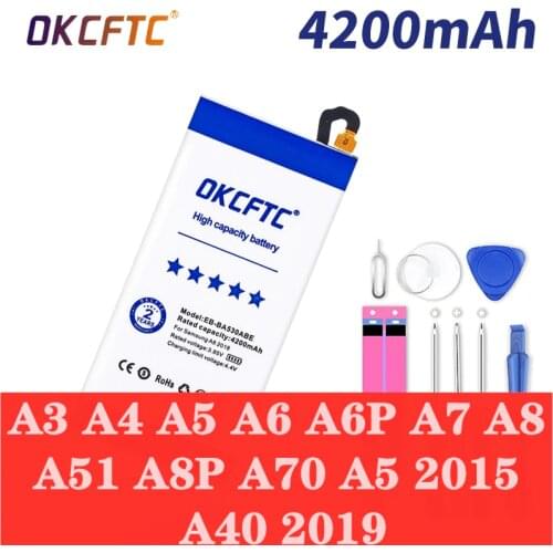Original Battery For Samsung Galaxy A3 A5 2017 A40 2019 A51 A6Plus A7 A8Plus 2018 A70 Bateria for Galaxy A5 2015 High Capacity