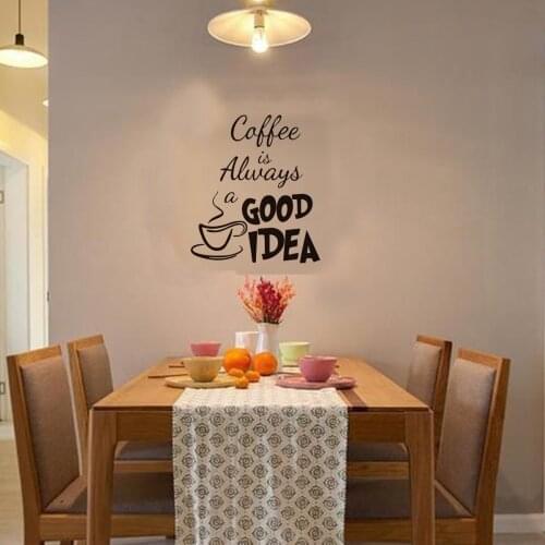 English phrase coffee wall stickers study restaurant cafe background wall decoration wallpaper pvc