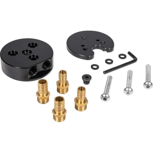 AU05 -Fuel Tank Gas Sump Integrated Return Kit with Extra Brass Fittings for Airdog or FASS for Cummins, Duramax, Powerstroke