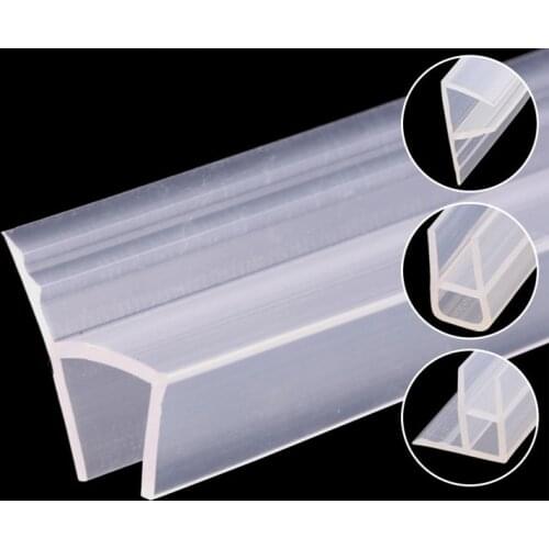 Bande etancheite douche F/h shape silicone rubber shower room door window glass seal strip weatherstrip for 6/8/10/12 mm glass