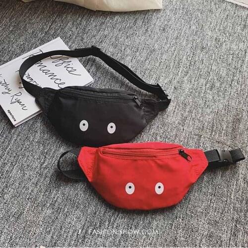 Kids Waist Pack Cute Eyes Chest Bag Boy Girl Adjustable Fanny Belt Bags Best Sale-WT