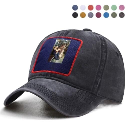 Virgin Mary God Told Me Keep Going Baseball Cap Woman Ponytail Caps Man Bone Hat Dad Trucker Snapback Boinas Gorras Sun Hats