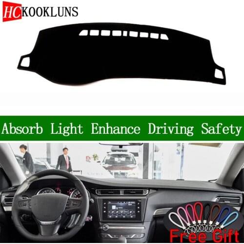 For Peugeot 408 2014 2015 2016-2019 Dashboard Cover Sun Shade Dash Mat Pad Carpet Car Stickers Interior Accessories