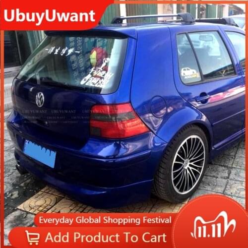 For Volkswage Golf 4 IV MK4 2003-2006 ABS spoiler Rear trunk car tail wing decoration for golf4 golf iv 4 spoiler