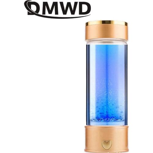 DMWD Rich Hydrogen Water Generator Rechargeable Alkaline Electrolysis Energy Bottle Anion Antioxidant ORP H2 Ionizer Healthy Cup