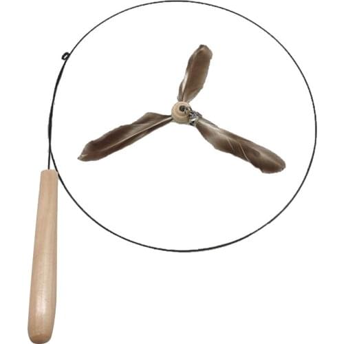 Pet Scratch Toy Pet Toy Cat Wand Interactive Rotating Windmill Feather Toy Funny Dog Cat Toys Pet Dog Cat Intelligence Training