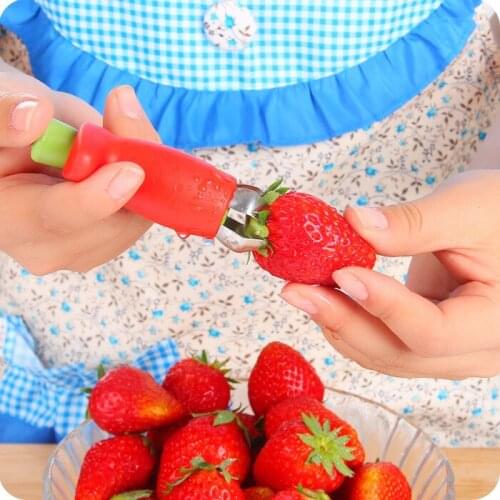 Free shipping Strawberry Tomatoes Corer Stem Huller Remover Stalks Stem Remover Fruit Vegetable Digging Tools
