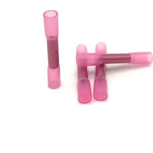 10/20/25pcs BHT1.25 Insulated Heat Shrink Butt Wire Electrical Crimp Terminal Connector for 18-22AWG, 0.5-1.5mm2 wires