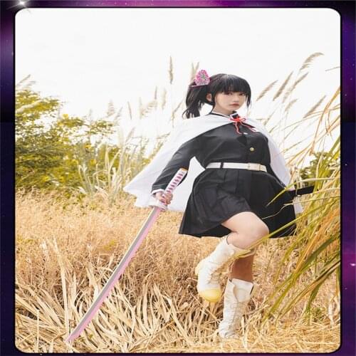 Cosplay Kimetsu no Yaiba Sword Weapon Demon Slayer Tsuyuri Kanawo Sword 1:1 Anime Ninja Knife PU 104cm Prop Halloween Gift