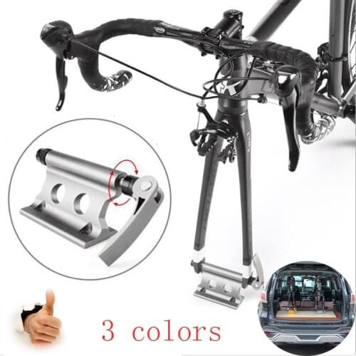 Bike Fork Mount Alloy Quick Release Bicycle Block Front Fork Fixed Clip Luggage Holder Rack for cycling outdoor sports