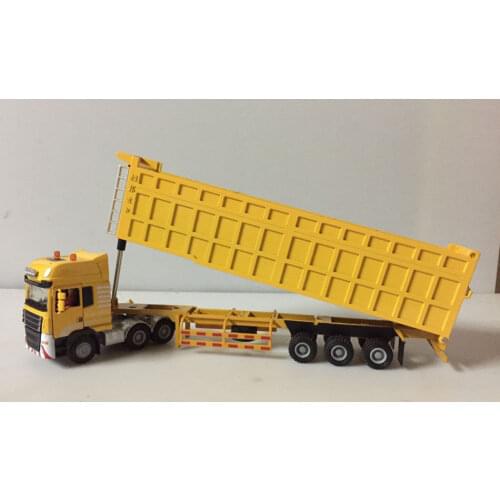 1:50 Scale Die-Cast Metal Model Toy - Construction vehicles Semi Heavy Truck