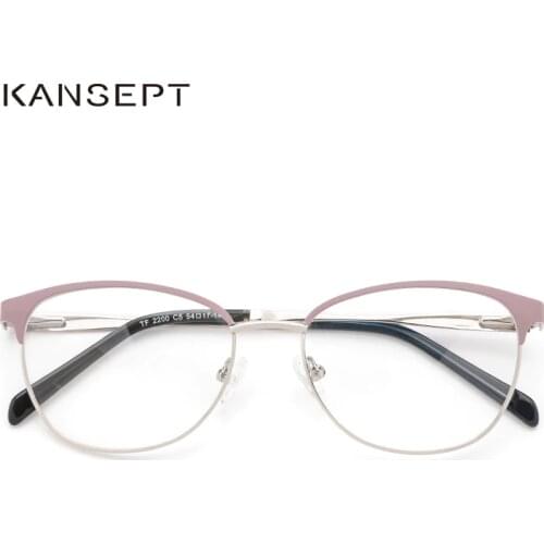 Metal Women Glasses Frame Myopia Prescription Eyeglasses 2019 Brand Designer Transparent Optical Frames Eyewear TF2200