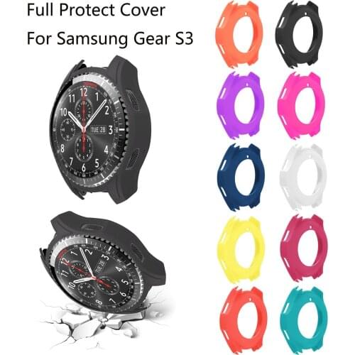 Soft Silicone Protective Cover for Samsung Galaxy Gear S3 Frontier Smart Watch Case Cover Watch Band