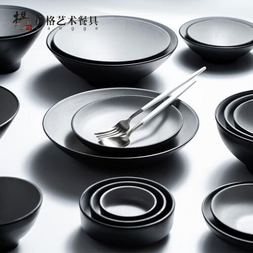 SIA-HUAT Morden Design Korean Food Plates And Bowls Set Totoro Salad Rice Mixing Serving Bowl Kitchen Accessories Kawaii Dishes