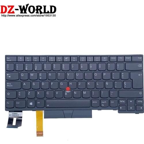 New Original Gray SP Spanish Backlit Keyboard for Lenovo Thinkpad T14 P14S Gen1 Gen2 Laptop 5N21B08386 5N21B08349