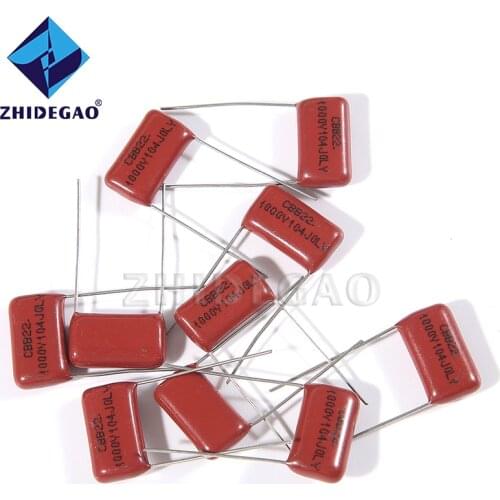 ZHIDEGAO 500pcs CBB Polypropylene Film Capacitor Pitch 15mm 10mm 2000V 630V 1600V 400V 250V 1nF 4.7nF 10nF 22nF 47nF 56nF 100nF
