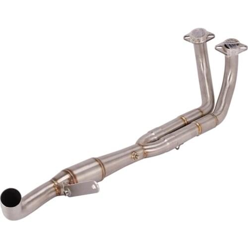 Slip On Motorcycle Exhaust Front Link Pipe Head Tube Stainless Steel Exhaust System For BMW C600 SPORT C650GT 2012-2015