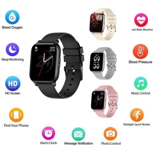 P8 Mix 1.69 Inch Men Women Bluetooth Smartwatch IP67 Waterproof Full Touch Fitness Activity Wristband Sports Smart Watch#g3