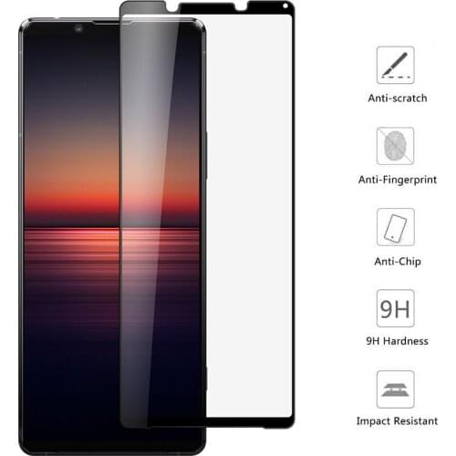 For Sony Xperia 1II Screen Protector Glass for Sony Xperia 5 II 10 II xperia 1 II Full Cover Tempered Glass Film
