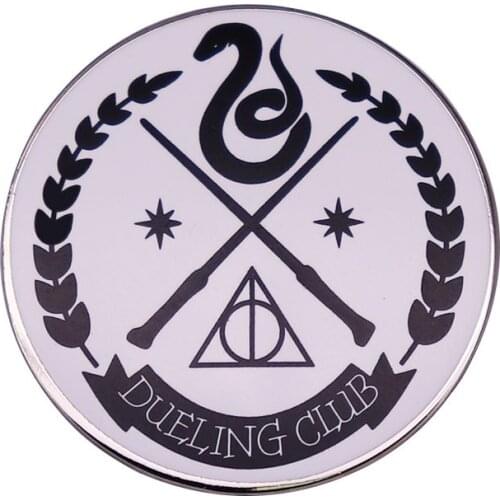 Slytherin Dueling Club A deadly weapon Pin Badge