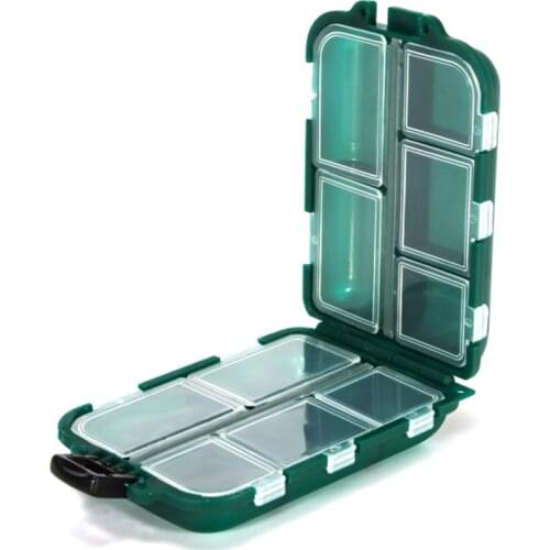 1pc 10 Compartment Mini Storage Case Flying Fishing Tackle/lure Box Fishing Spoon Hook Bait Storage Box Fishing Accessories