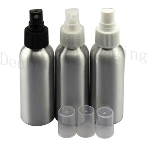 100ml Aluminum spray containers with pump,perfume Metal bottle,Essential Oil Bottle with plastic mist sprayer pump for perfume