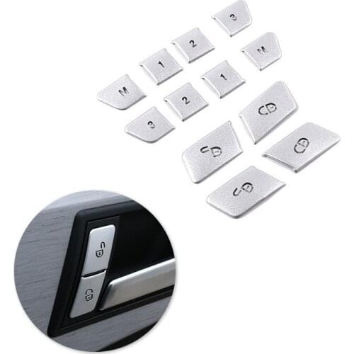 For Mercedes Benz A B C E GLA CLA GLK GLE Class W204 W212 12pcs Car Window Glass Lift Switch Seat Door Lock Button Cover Decor