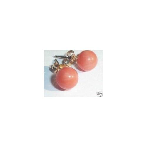 8-20mm LOVELY PAIR Pink CORAL EARRING