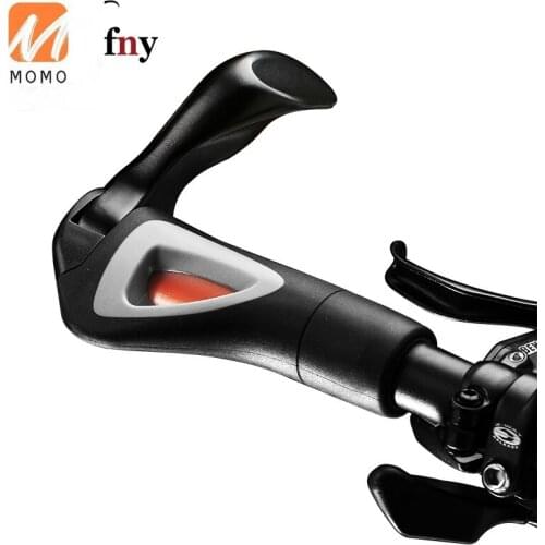 Aluminum Rubber Bicycle Grips MTB Road Bike Handlebar Grips with Bar End Cycling Grips