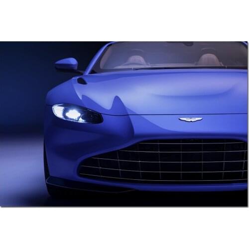 Aston Martin Vantage Roadster Sport Car Poster Print for Home Decor Wall Art Picture For Living Room Decor Canvas Painting