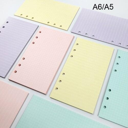 New 40 Sheets A5 A6 Loose Leaf Notebook Paper Refill Spiral Binder Index Inner Pages Monthly Weekly Daily Planner Agenda