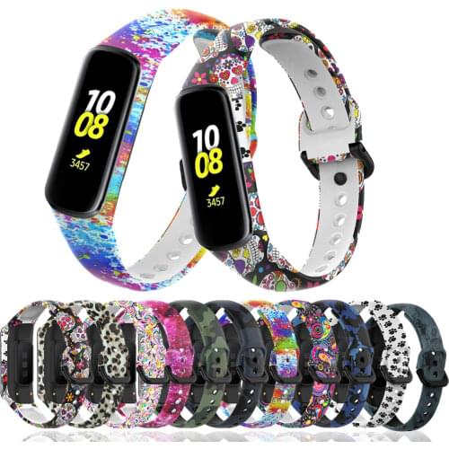 Colorful Silicone Watchband For Samsung Galaxy Fit 2 SM-R220 Bracelet Replacement Straps Protective Film For Galaxy Fit2 Correa