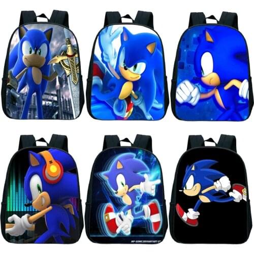 Sonic Kindergarten Bag Kids School Bag Sonic Backpack Girls Boys School Bag Childrens Backpack Cute back to School Backpack