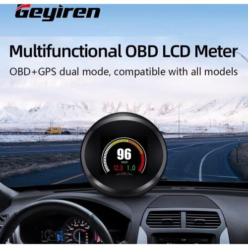 GEYIREN HUD P11 OBD2 Head Up Display GPS Smart Digital Multi-Function Auto Diagnostic Tools Speed AlarmUniversal Car Accessories