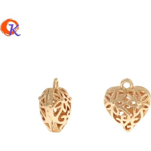 Cordial Design 100Pcs 11*13MM Jewelry Accessories/Pendant/Hand Made/Copper/Heart Shape/Earring Findings/DIY Making/Charms