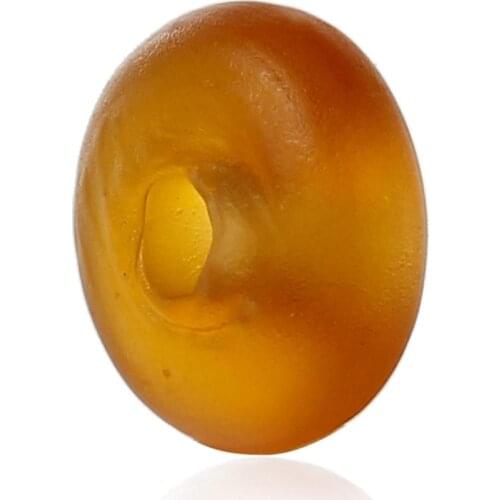 DoreenBeads Lampwork Glass Beads Abacus Frosted About 8mm( 3/8") x 4mm( 1/8"), Hole: Approx 2mm, 50 PCs