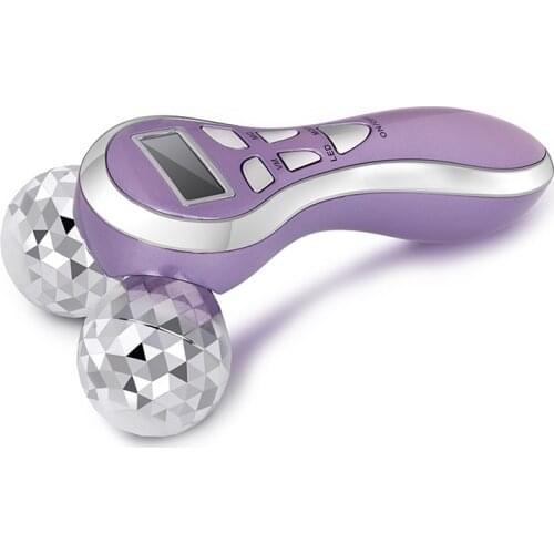 Dropshipping 4D Roller Micro Current Vibration Facial Massager Y Shape Rotating V Face Lifting Tool Skin Tighten Machine