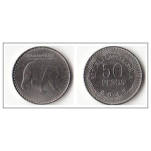 Colombia 50 pesosAmerica coins Decor New original coin UNC Commemorative edition 100% real