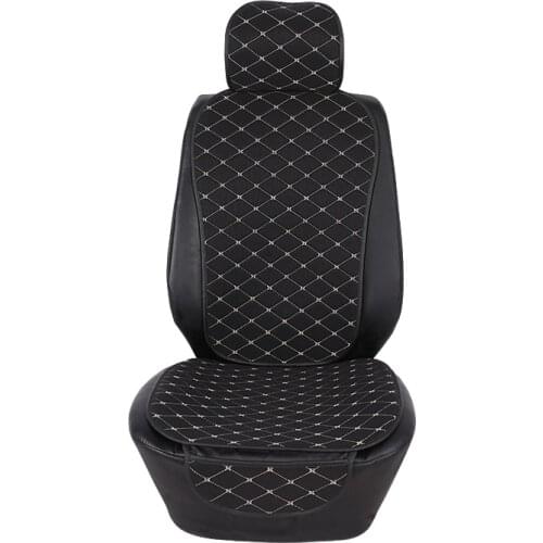 Flax Car Seat Cover Protector Auto Front Seat Cover Backrest Seat Cushion Pad Auto Automobile Interior For Truck Suv or Van