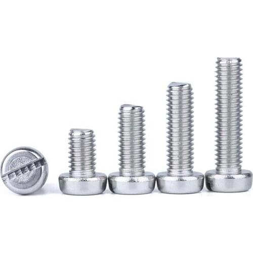 M5*0.8 M6*1.0 Thread Length 8/10/12/16/20/25/30/35/40/45/50 mm 304 Stainless Steel Slotted Cheese Head Screws