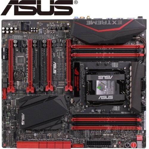 Asus RAMPAGE V EXTREME Desktop Motherboard X99 Socket LGA 2011-V3 i7 X DDR4 128G ATX UEFI BIOS Original Used Mainboard On Sale